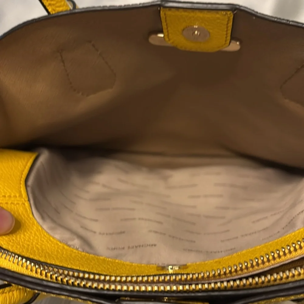 Michael Kors Yellow Satchel Bag - Picture 13 of 13